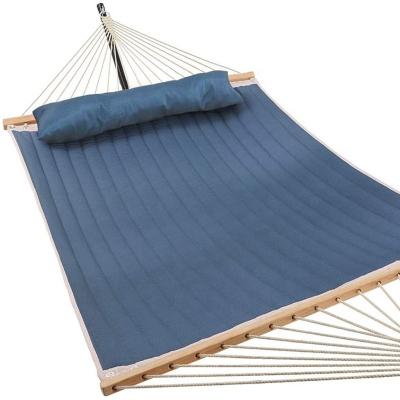 China Outdoor Furniture Portable Camping Quilted Hammock With Pillow for sale