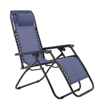 China Outdoor Furniture Patio Chair Weightless Folding Lounger Single Folding Rocking Adjustable Recliner for sale