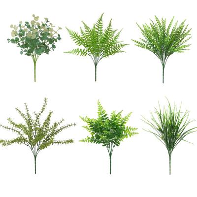 China Lifelike Artificial Plants Fake Boston Greenery Binds Fern Greenery Outdoor UV Resistant for sale