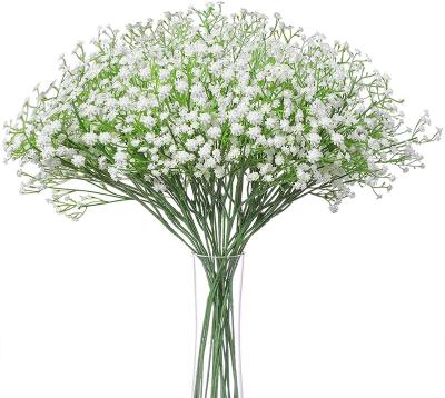 China Real Latex Baby Touch Flower Fake Flower Fake Flowers Wholesale Artificial Gypsophila Bouquet's Breath For Garden Home Wedding Decor for sale