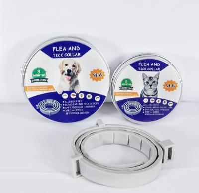 China Amazon Stocked Success Customized Logo and Pet Packing Microchip and Tick Collar for Dogs and Cats Adjustable Dog Microchip Collar for sale