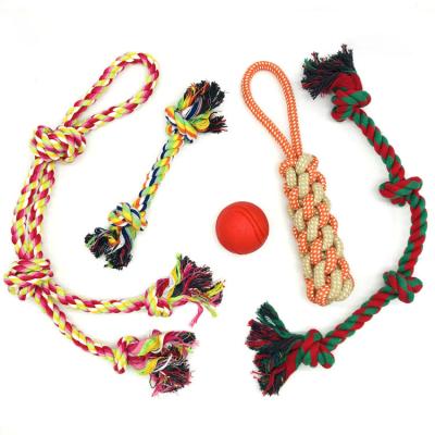 China Dog Playing Aggressive Chewers Dog Rope Toys-Wholesale Nearly Indestructible Dog Toys Products Factory Pet Set for sale