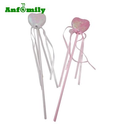 China Wholesale Customized Show Heart Shape Sequin Fairy Wands And Sticks for sale