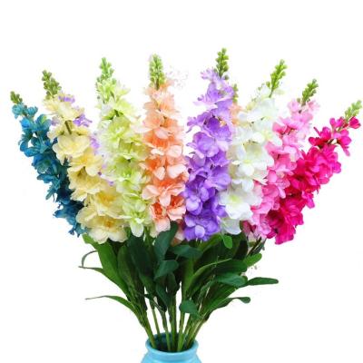 China Wholesale Environmental Friendly Artificial Hyacinth Single Stem Flower Delphinium Artificial Flower for sale