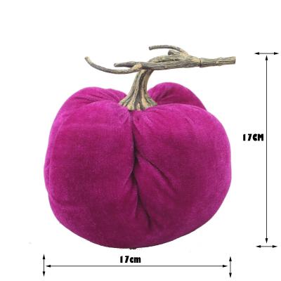 China Hot Selling Silk Velvet Pumpkin Decoration Halloween Centerpiece for Thanksgiving, Christmas, Gifting and Fall Decoration for sale