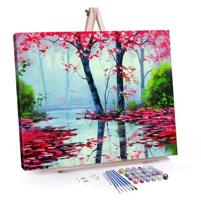 China 2021 Hot Selling Classic DIY Oil Customized Picture Painting By Numbers Colorful Canvas for sale