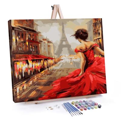 China Europe hot sale 40x50cm person paint by number kit for adult wall art diy custom paint by numbers for sale