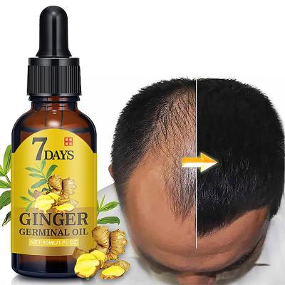 China Wholesale 30ml Ginger Oil Loss Prevention 7 Days Hair Growth Essential Oil For Hair Loss Treatment Regrowth Serum for sale