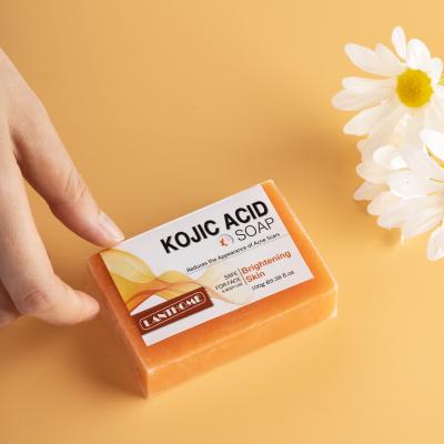 China High Quality Kojic Acid Base And Brightening Cleansing Skin Whitening Organic Acne Turmeric Soap for sale