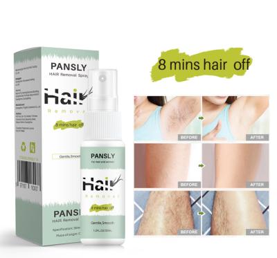 China Hair Removal 30ml Pansly 8 Minutes Off Legs Depilatory Armpit Bikini Hair Removal Cream Pubic Hair Beard Hair Removal Painless Spray for sale