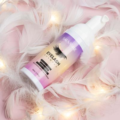 China Wholesale New Arrival Colorful Private Label Lash Shampoo Brush Eyelash Foam Natural Organic Detergent For Women for sale