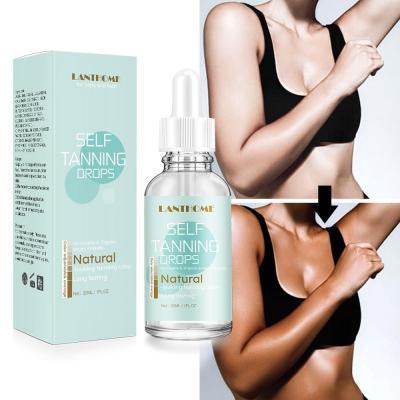 China 30ml Vegan Sun Oil Self Tanner Sunless Light Medium Super Organic Dark Self Tanning Tanning Drops for sale