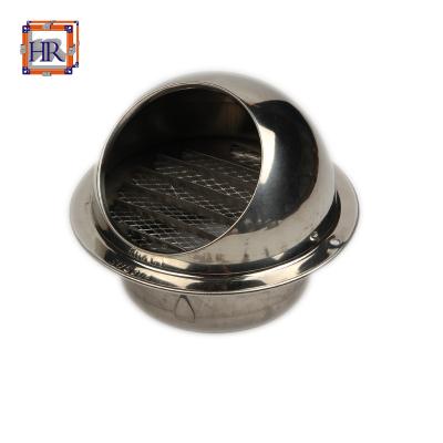 China Easy Installation Quality Stainless Steel Round Air Grille Vent with Mesh for Wall Mounted Installation for sale