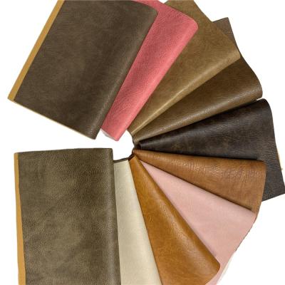 China New Arrival Waterproof Faux Leather Fabric For Sofa Furniture 1.2mm Brushed Backing Soft Bag for sale