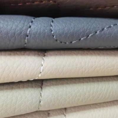 China Anti-rust PVC embroidered sintetico faux leather cuero synthetic leather foam for car upholstery and sofa for sale