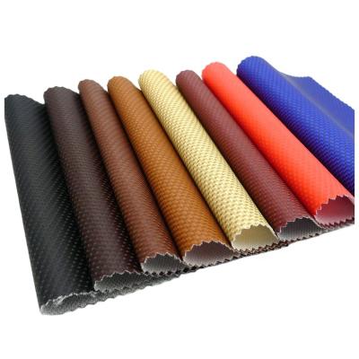 China Elastic newcomers popular PU synthetic leather for car interior leather material and muebles tapizar de Para de cuero for sale