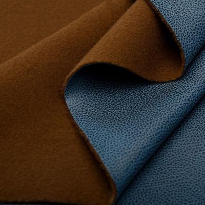 China Elastic New Arrivals PU Fabric NAMI Lychee Pattern Technology Cloth Fabric Artificial Leather Upholstery Material For Sofa for sale