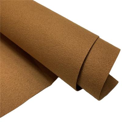 China Anti-Mildew Leather Double Eco-friendly Suede Microfiber Recycle Leather For Shoes GRS Certificate for sale