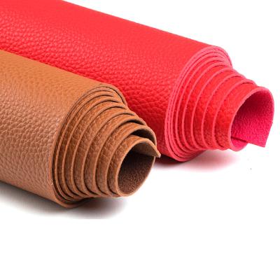 China Waterproof Hot Sales Suede Backing Synthetic Leather Vinyl Leather Roll For Bags Furniture And Shoes for sale