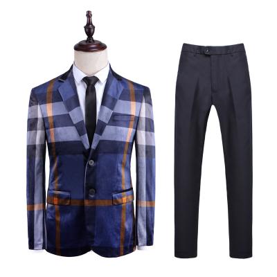 China Factory Hot Sale Latest Design Anti-wrinkle Coat Pant Men's Slim Fit Blazers High Quality Suit for sale