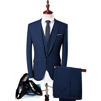 China Anti-wrinkle style men's wedding the latest men's texedo western coat suit tailored slim blazer suit for sale