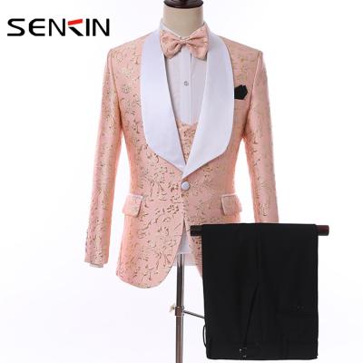 China Anti-Wrinkle Breeches Coat Design Italian Wool tweed 3 Pieces Private Label 2 Pieces Slim Fit Luxury Mens Suits For Wedding for sale