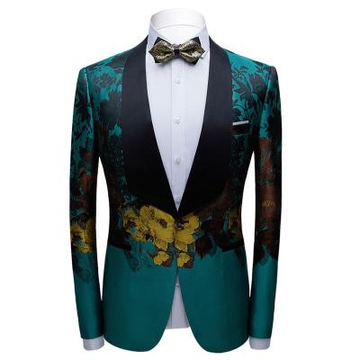 China Anti-Wrinkle OEM Service China Factory Coat Pant Latest Designs Turkish Designer Men Party Green Suit For Men for sale