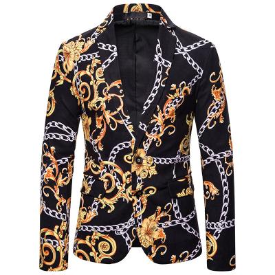 China Anti-wrinkle factory price blazer for men african print suit blazer with vest men african blazer for wedding for sale