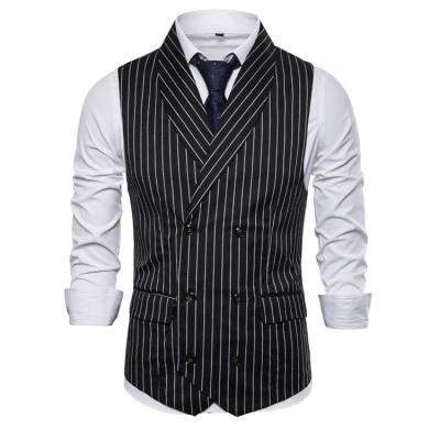 China Classic Anti-wrinkle Fashion Vest For Formal Suit Men's Slim Casual Dress Wedding Vest Waistcoat for sale