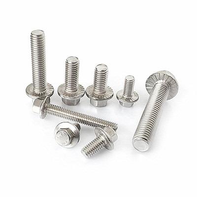 China HEX Gb5787 304 Stainless Steel Hex Flange Bolt With Tooth Screw m10m12 * 20 * 25 * 30 * 40 for sale