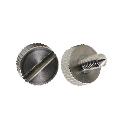 China Computer Case Flat Screw Alloy Steel Screw Flat Slotted Thumb Screws M4*6 for sale