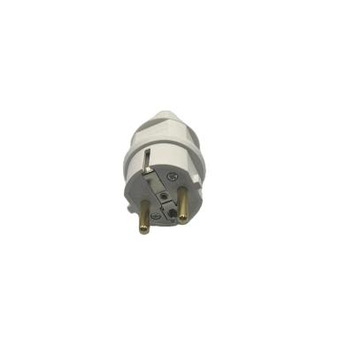 China Good price residential/general purpose 250v 16a fused male plug and Eu standard solid pin ELECTRICAL PLUG for sale