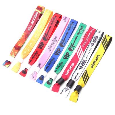 China RFID Polyester Woven Wristband for Evening/Party/Festival and Gift ,wristband closoure for sale