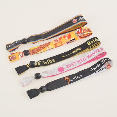 China RFID Polyester Woven Wristband for Evening/Party/Festival and Gift ,wristband closoure for sale