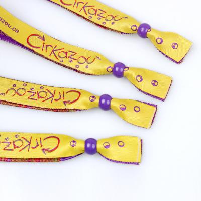 China RFID Polyester Woven Wristband for Evening/Party/Festival and Gift ,wristband closoure for sale