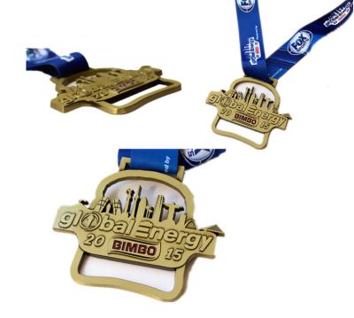 China Custom High Quality Lanyard Metal Medal for Sport ,High Quality  Enamel Metal Running Medal with Transfer Printed for sale