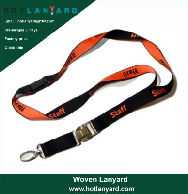 China Custom Logo Sublimation Heated Transfer Neck Nylon Woven Polyester Printing Lanyard for Promotional Gift for sale