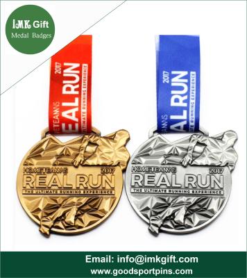 China Custom High Quality Lanyard Metal Medal for Sport ,High Quality  Enamel Metal Running Medal with Transfer Printed for sale