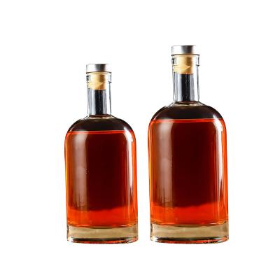 China Beverage 200ml 375ml 500ml 700ml Self Made Fruit Wine Beverage Bottle Vodka Brandy Glass Bottles for sale