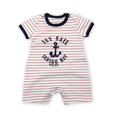 China Hot Selling Newborn Infant Baby Clothes Summer Cotton Short Sleeve Breathable Newborn Baby Romper Clothing for sale