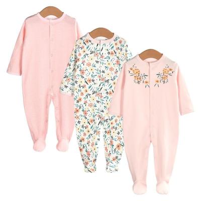 China Breathable 3 Pieces Spring Sets Newborn Infant Boys Jumpsuits Clothes Babies Infant Overalls Clothes for sale