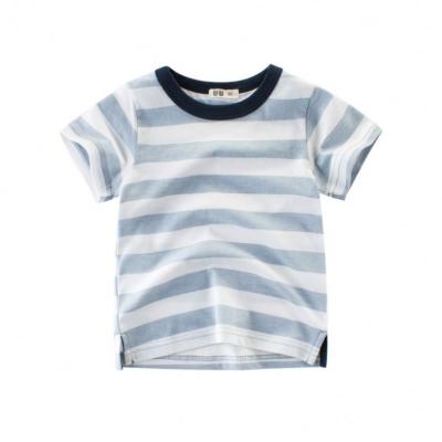 China 2 Autumn Clothes Boy Long 100% Cotton Organic T-Shirts 5 Year Old Clothing Kids Anti-Shrink for sale