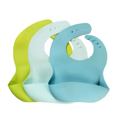 China 2020 New Product BPA Free Custom Acceptable Waterproof Silicone Baby Clean Bibs for sale