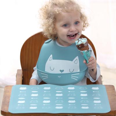 China 2022 New Products Silicone Silicone Antibacterial Custom Waterproof Baby Drool Feeding Bib for sale