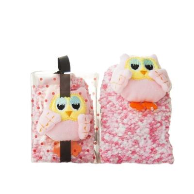 China New Style Animals Winter Cute QUICK DRY Owl Donald Duck Rabbit Coral Fleece Socks Warm Floor Socks for Kids and Adult for sale