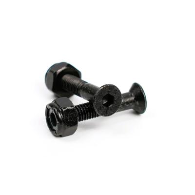 China Head Pan Customized Oem Round Skateboard Bolts Colored Hex Bolts for sale