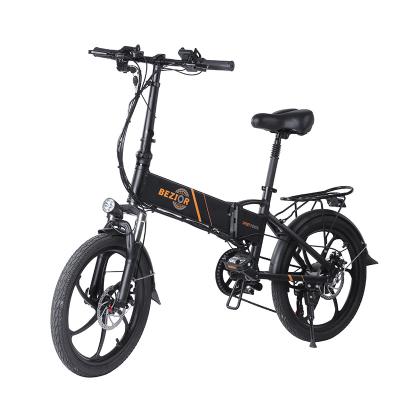 China Aluminum Alloy 2022 Most Popular Electric Bike Folding 20inch E-Bike Disc Brake 7 Speed ​​Road City Electric Bicycle for sale