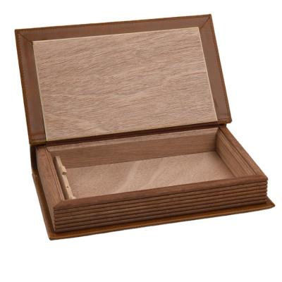 China Wood With Wholesale Custom Leather Wooden Gift Box Luxury Hot Stamping Single Bottle Gift Boxes Leather Packaging With Moving Wine Bottle Box l for sale