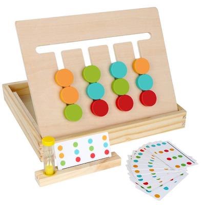 China Building Toy Puzzle Color Matching Logic Educational Wooden Game Toys For Children for sale