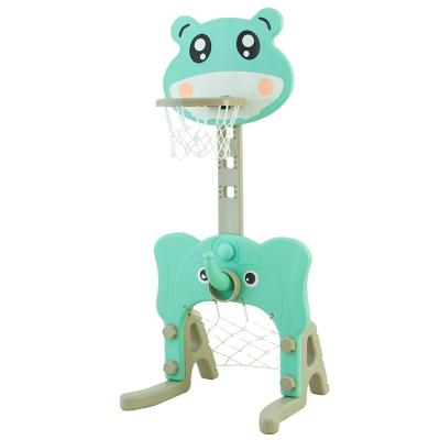 China INNOTOP Plastic Multifunctional 2 In 1 Kids Basketball Rack Indoor Children Play for sale